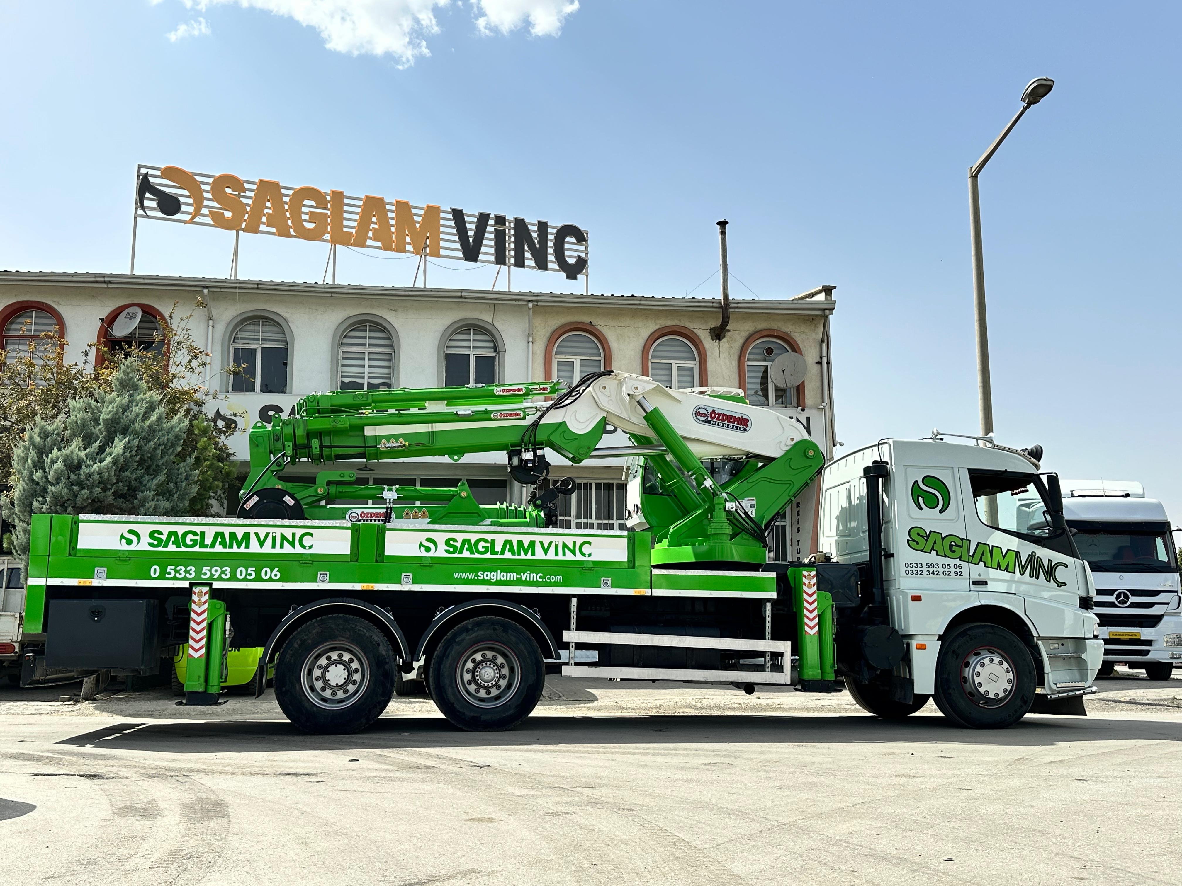 SAĞLAM VİNÇ GALERİDEN 20 TONLUK ÇİFT KIRMA ÖZDEMİR MARKA