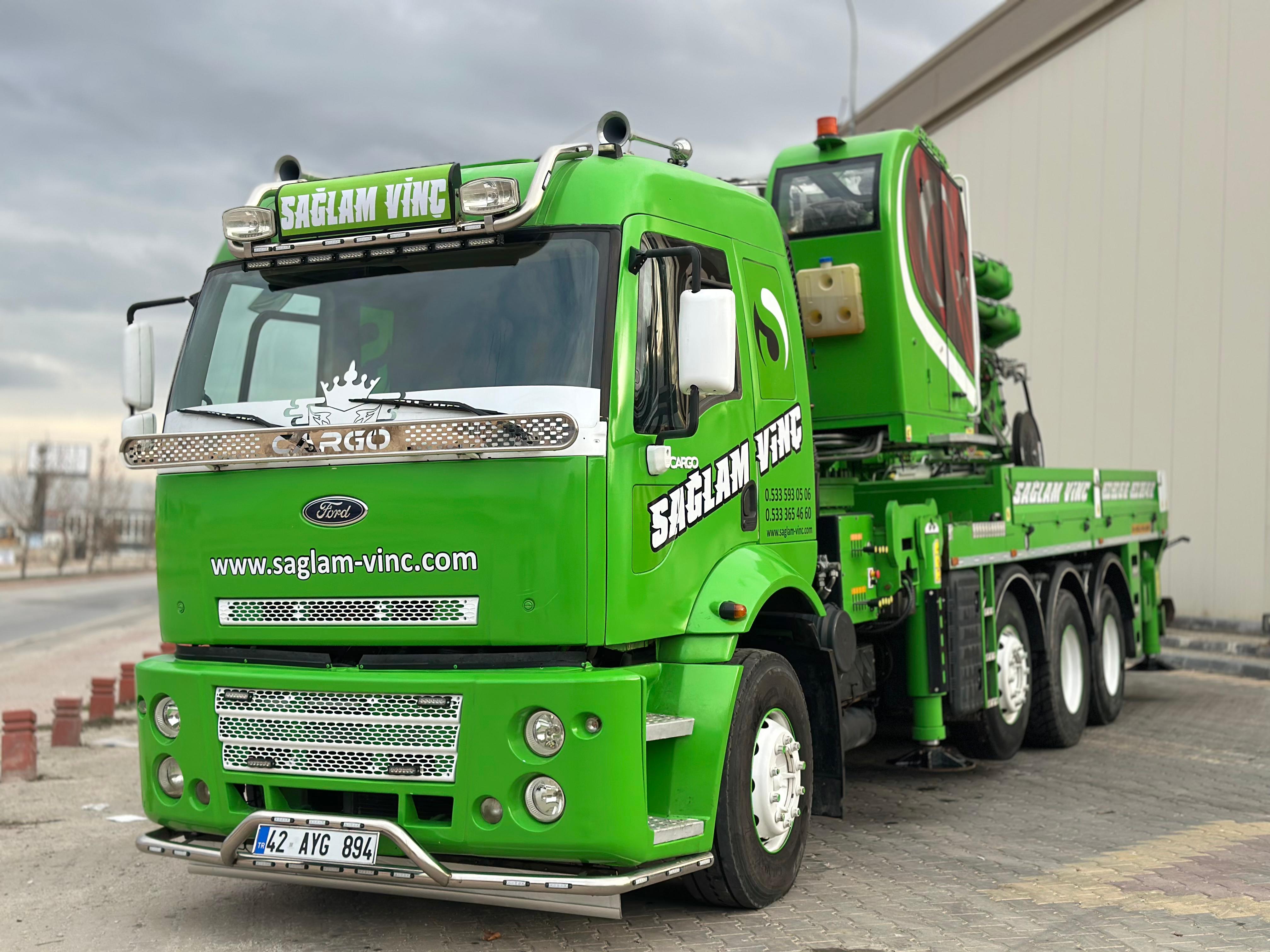 SAĞLAM VİNÇ GALERİDEN 2024 MODEL 35 TON ÇİFT KIRMA FORD 3230S