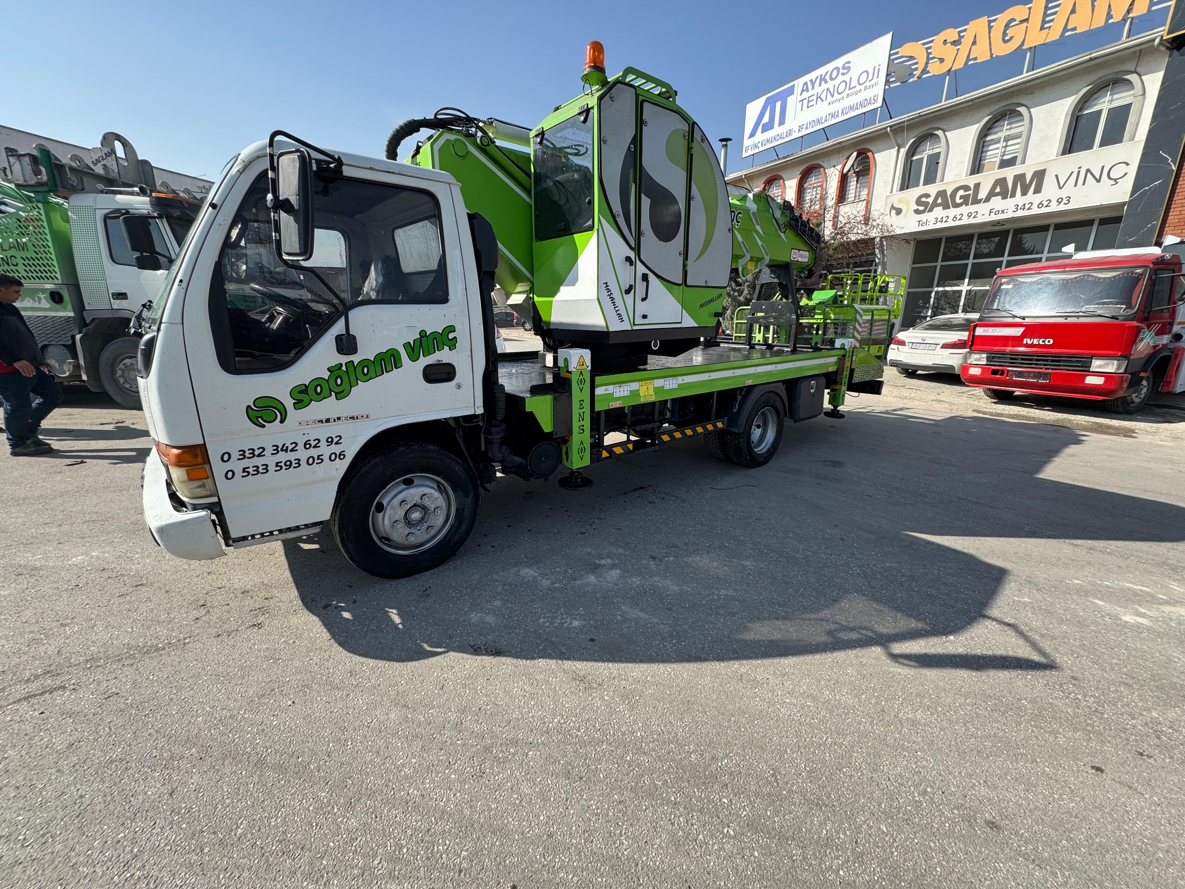 SAĞLAM VİNÇ GALERİDEN 27 METRE ENS MARKA SEPETLİ PLATFORM