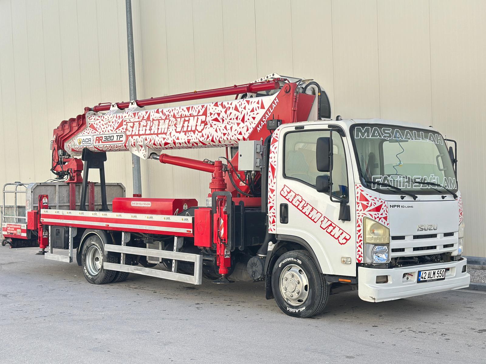 SAĞLAM VİNÇ GALERİDEN 32 METRE PLATFORM ACR UZAKTAN KUMANDALI