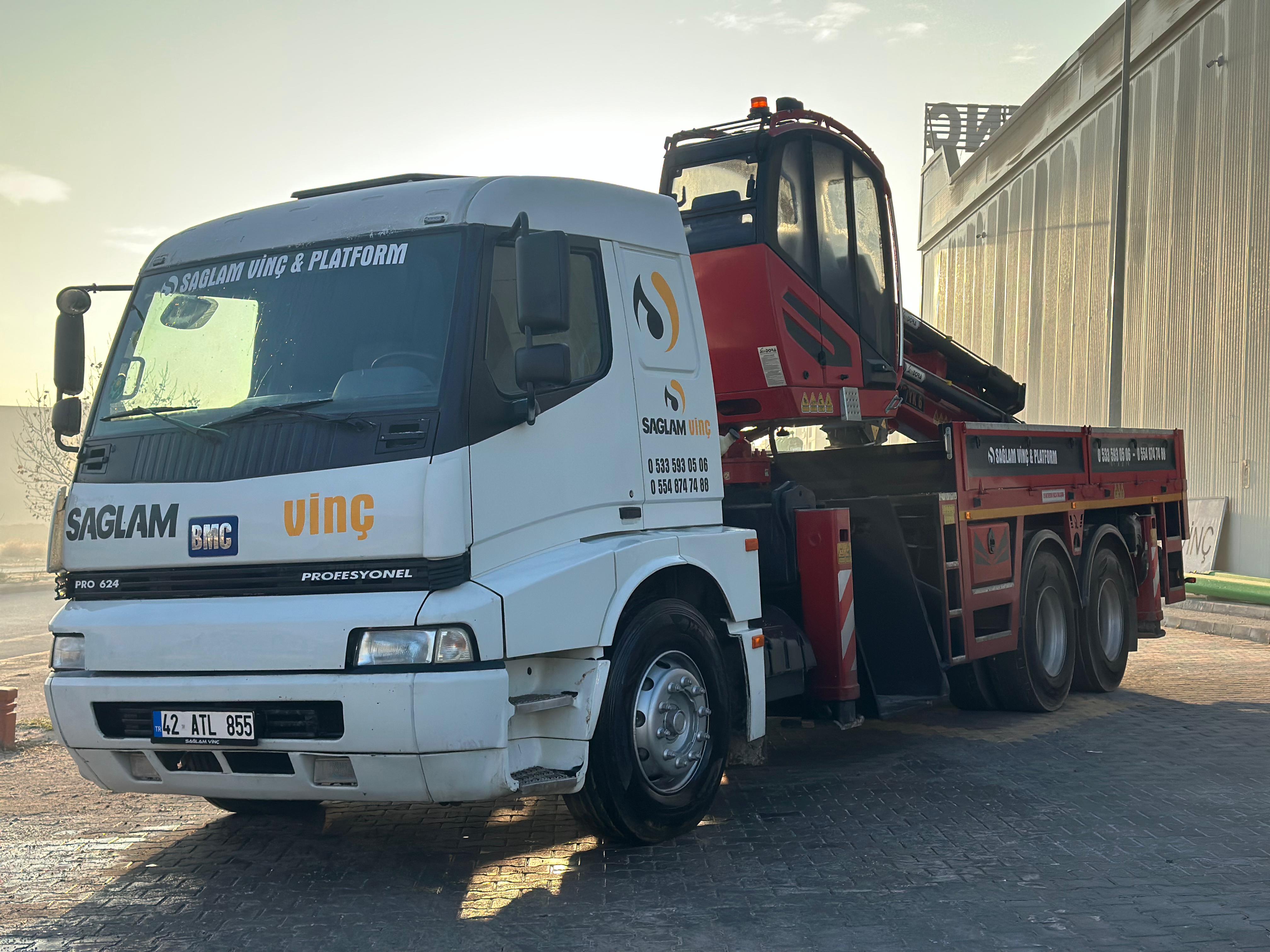 SAĞLAM VİNÇ GALERİDEN KONDORA 25 TONLUK YANA KATLANIR 25 TON