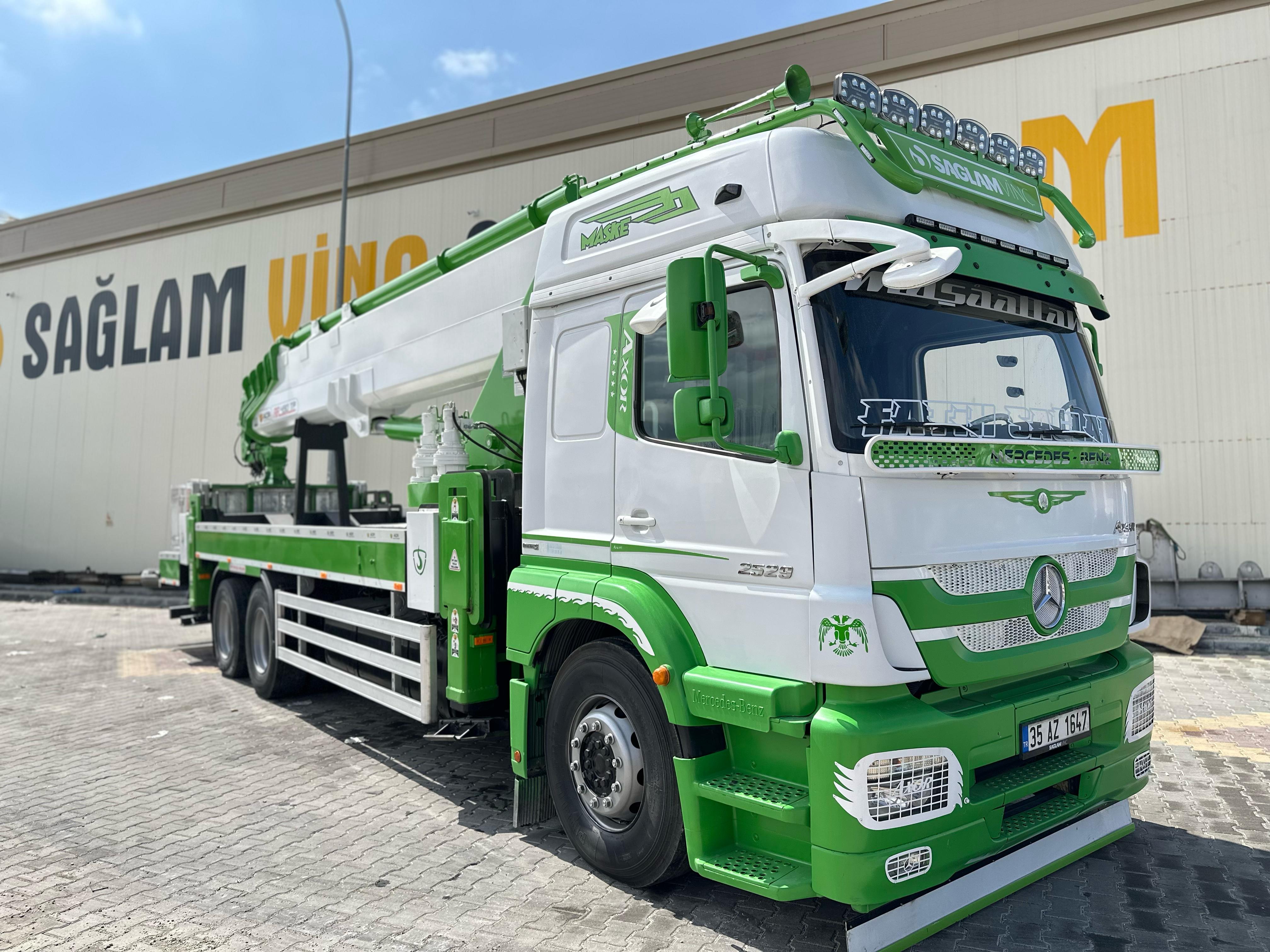 SAĞLAM VİNÇ GALERİDEN SIFIR FULL 49 METRE SEPETLİ VİNÇ PLATFORM